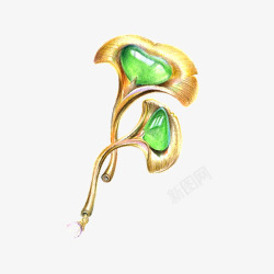 绿宝石耳环素材