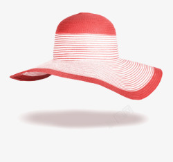 女性红色帽子素材