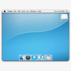苹果电脑桌面苹果蓝色电脑桌面图标高清图片