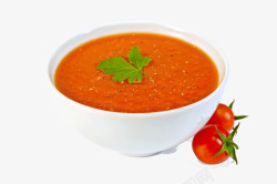 碗里的番茄汤素材