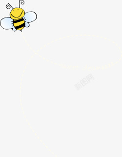 卡通可爱蜜蜂素材