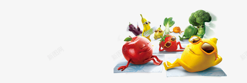 水果卡通png免抠素材_新图网 https://ixintu.com 3d水果 卡通水果 水果 苹果 食物素描 香蕉