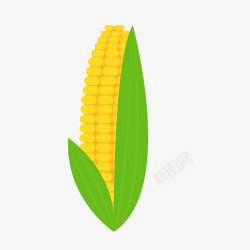 卡通玉米食物矢量图素材