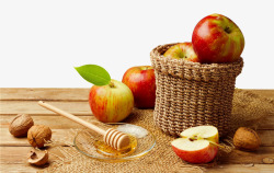 蜂蜜苹果素材