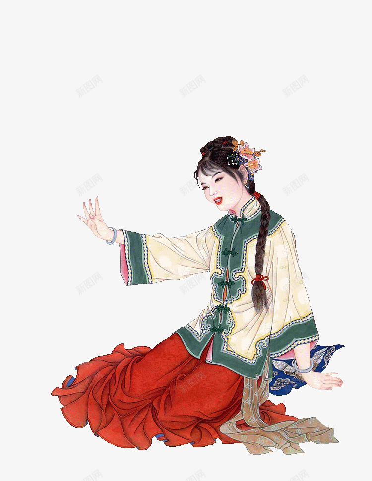 中国古代女子png免抠素材_新图网 https://ixintu.com 中国风 传统 古风 女性