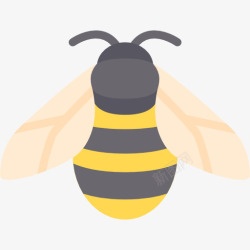 野生动物的翅膀蜜蜂图标高清图片