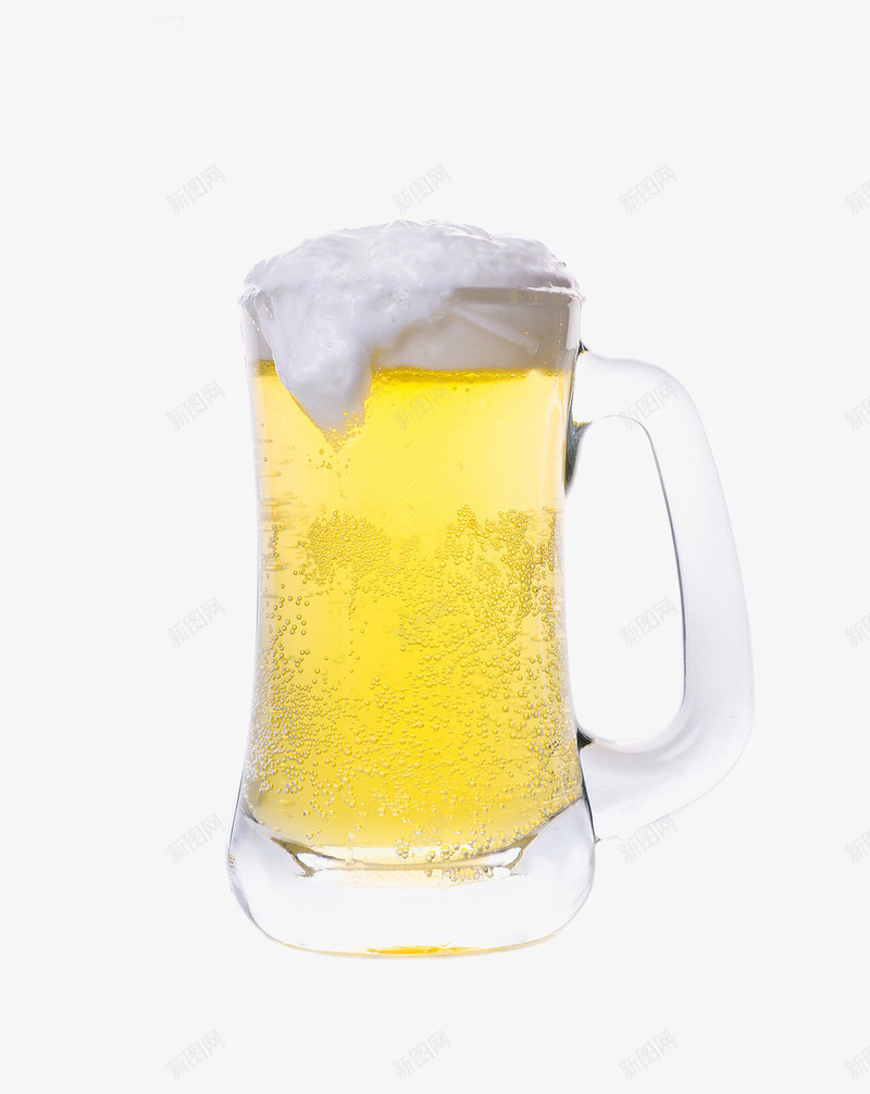 金黄色的啤酒png免抠素材_新图网 https://ixintu.com 啤酒 啤酒杯 泡沫 液体 饮料