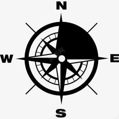 指南针地球基点方向图标图标