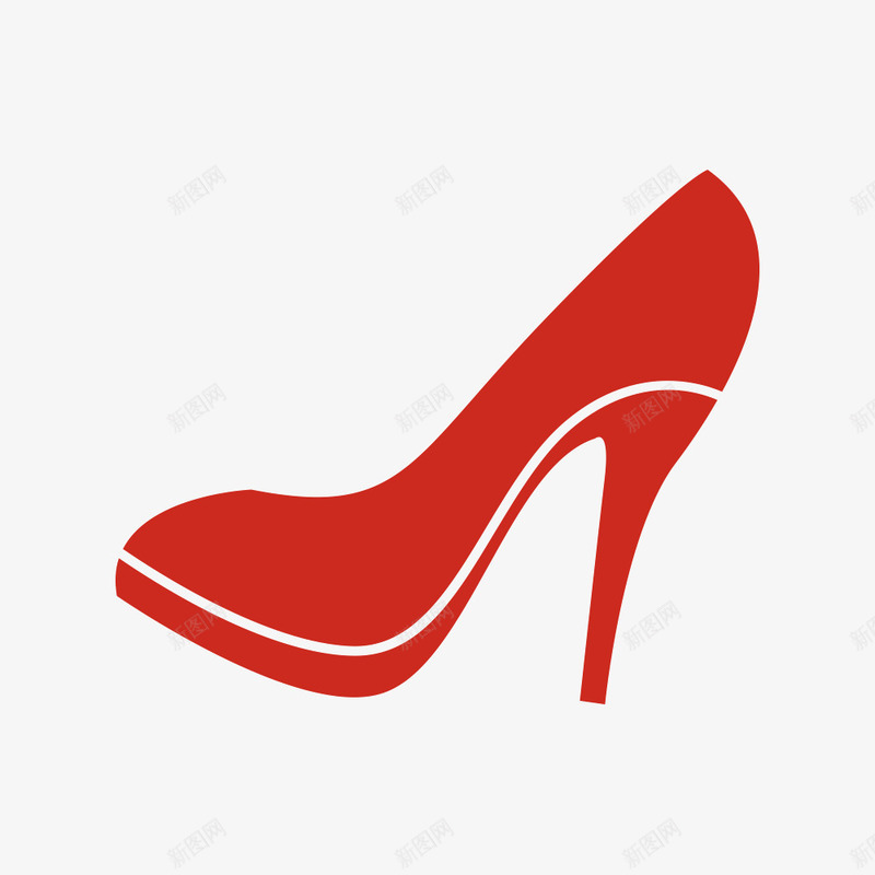 红色高跟鞋png免抠素材_新图网 https://ixintu.com 女性 红色 鞋跟 高跟鞋