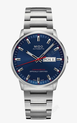 蓝色机械表美度腕表手表男表素材