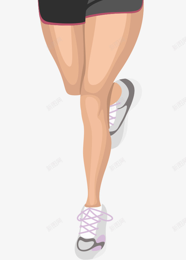 女人慢跑矢量图ai免抠素材_新图网 https://ixintu.com 健身 女性 心脏 晨跑 跑步 运动 锻炼 矢量图