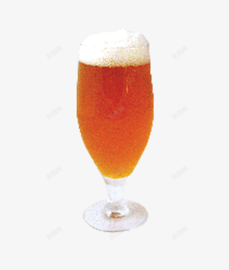 一酒杯的啤酒png免抠素材_新图网 https://ixintu.com 啤酒花 清爽 玻璃杯 饮品PNG素材 高脚杯