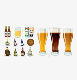 进口啤酒有质感的国外啤酒元素高清图片