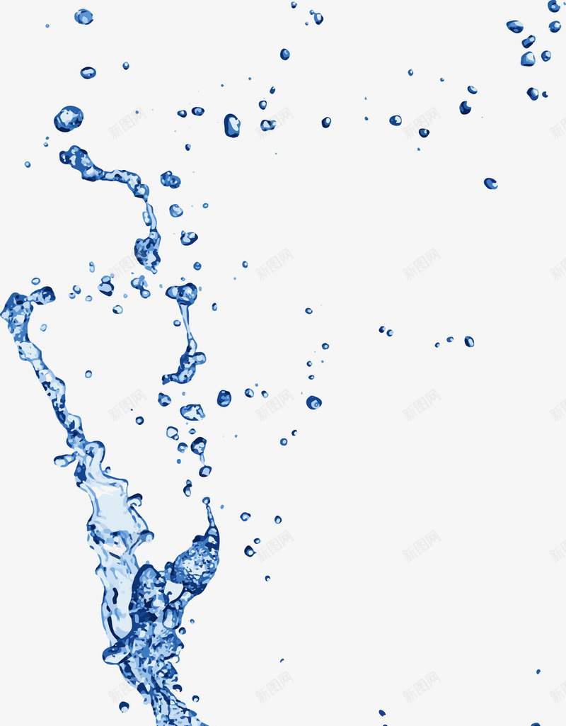 流动水溅起喷溅png免抠素材_新图网 https://ixintu.com 喷溅 水 流动 溅起