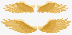 专属翅膀两队金色天使专属翅膀高清图片