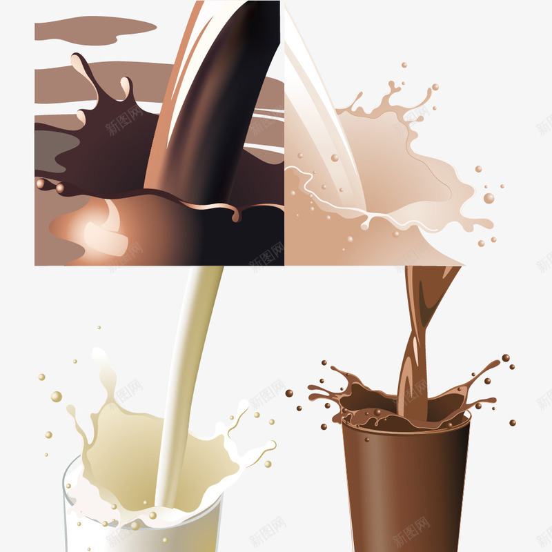 巧克力牛奶喷溅png免抠素材_新图网 https://ixintu.com 喷溅 巧克力 牛奶 素材
