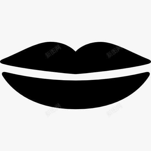 女性的嘴唇形状图标png_新图网 https://ixintu.com 唇 女人 女人的嘴唇 女性 形状 爱在空气中 黑色