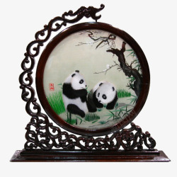 宸压鎽嗕欢工艺礼品熊猫摆件高清图片