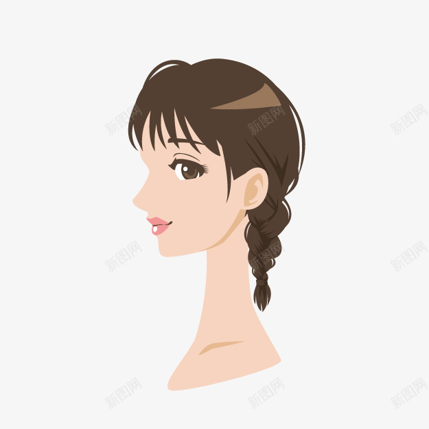 女性发型png免抠素材_新图网 https://ixintu.com 动漫 卡通女孩 卡通女性 发型展示 发型模特 可爱女孩 女孩 女性 女性发型 女性模特 手绘女孩