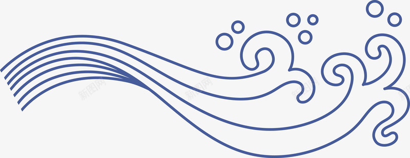 手绘的海浪png免抠素材_新图网 https://ixintu.com png图形 png装饰 手绘 曲线 海浪 装饰