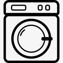干净衣服洗衣机图标高清图片