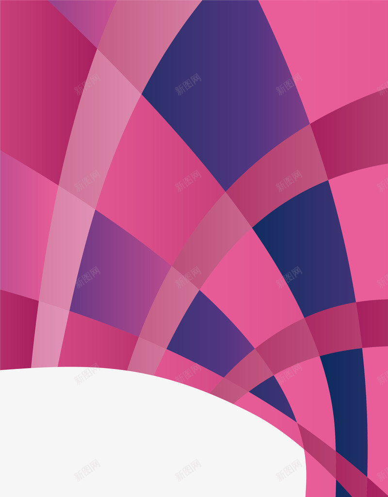 紫色格子背景png免抠素材_新图网 https://ixintu.com 弧形花纹 拼接格子 混色图案 渐变曲线 紫色背景 边框纹理