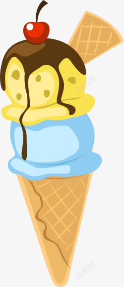 卡通美食冰激淋素材