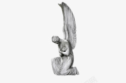 艺术雕像艺术天使翅膀雕像高清图片