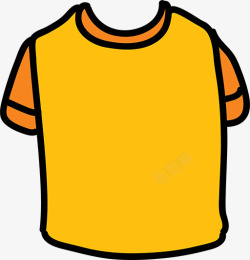 橘色短袖黄色短袖高清图片