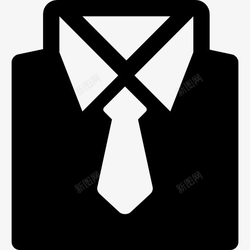 适合图标png_新图网 https://ixintu.com 商业和金融 时装 服装 衣服 西服 领带
