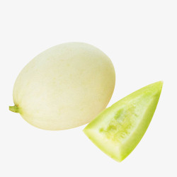白籽仁去籽的白香瓜高清图片