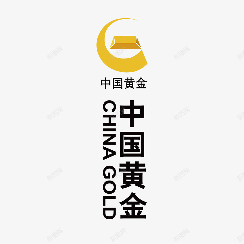 金色中国黄金logo标志矢量图图标ai_新图网 https://ixintu.com logo标志 中国 字母 排版 样式 英文 金色 黄金 矢量图