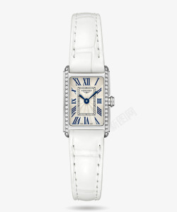 黛绰维纳系列白色浪琴表腕表手表女士手表高清图片