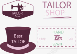 商店标识裁缝缝纫机徽标矢量图图标高清图片