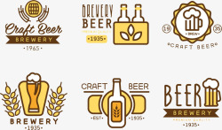 创意啤酒标志素材