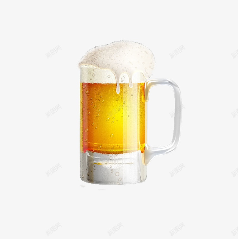 一杯啤酒装饰png免抠素材_新图网 https://ixintu.com 一杯 啤酒 图片 装饰