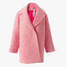 羊绒大衣粉色大衣高清图片