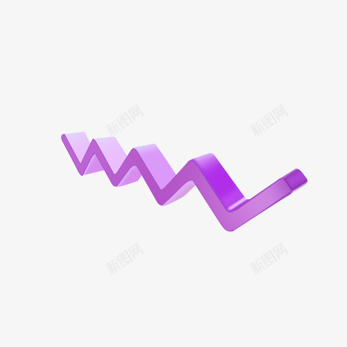 紫色曲线卡通创意png免抠素材_新图网 https://ixintu.com 创意 卡通 曲线 紫色