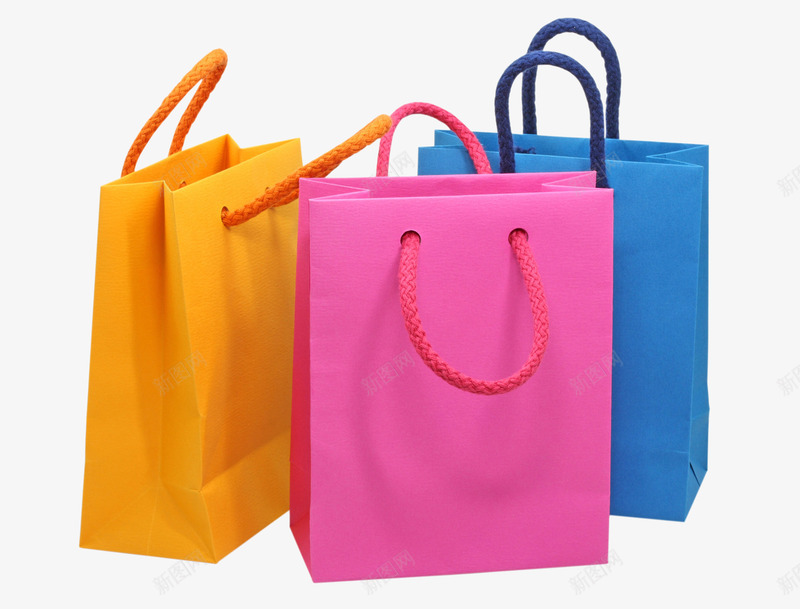 三个纸袋子png免抠素材_新图网 https://ixintu.com 彩色购物袋 手提袋 礼品 礼物袋 纸袋子 背景装饰 袋子 购物 购物袋