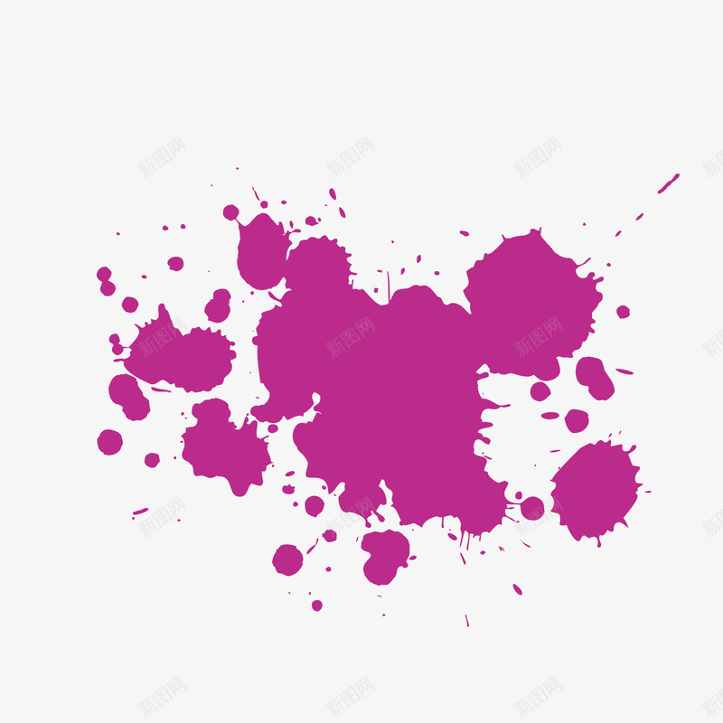 紫色油漆油渍喷溅png免抠素材_新图网 https://ixintu.com 喷溅 油渍 油漆 紫色