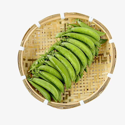 绿色蔬菜png免抠素材_新图网 https://ixintu.com 产品实物 甜豆 篮子 绿色 蔬菜 豌豆