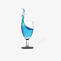 阶段象征蓝色鸡尾酒杯高清图片