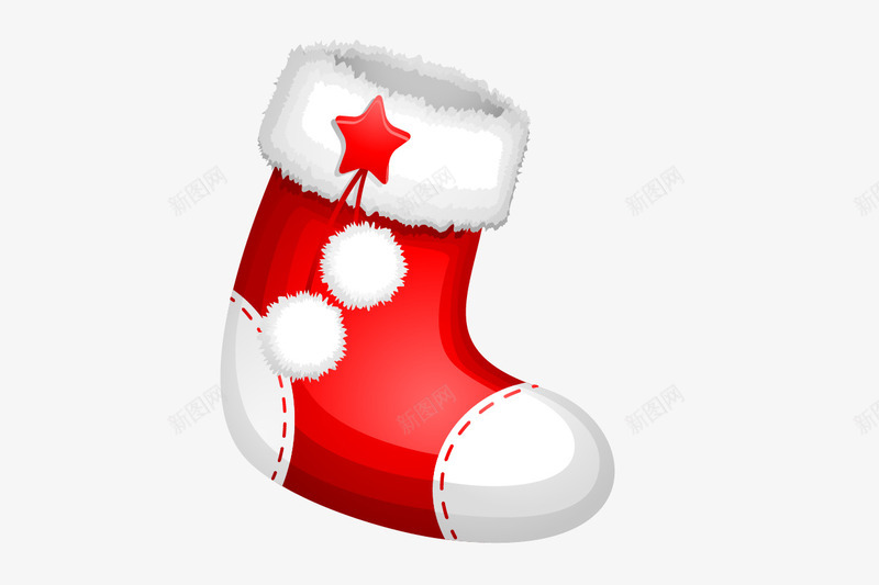 手绘圣诞袜png免抠素材_新图网 https://ixintu.com 圣诞袜免费png下载 手绘圣诞袜 礼品袜 红色圣诞袜 袜子矢量图