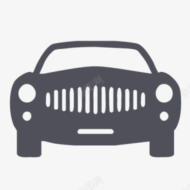 小型车经销商机械车辆灰色应用类图标图标
