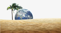 地球绿洲沙漠地球树木高清图片
