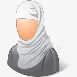 宗教穆斯林女性图标图标