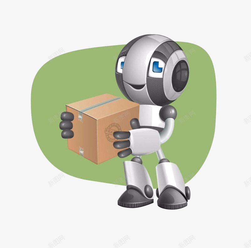 送货机器人png免抠素材_新图网 https://ixintu.com 人工智能 头像 机器人 机器人头像 机械 科学技术 科幻