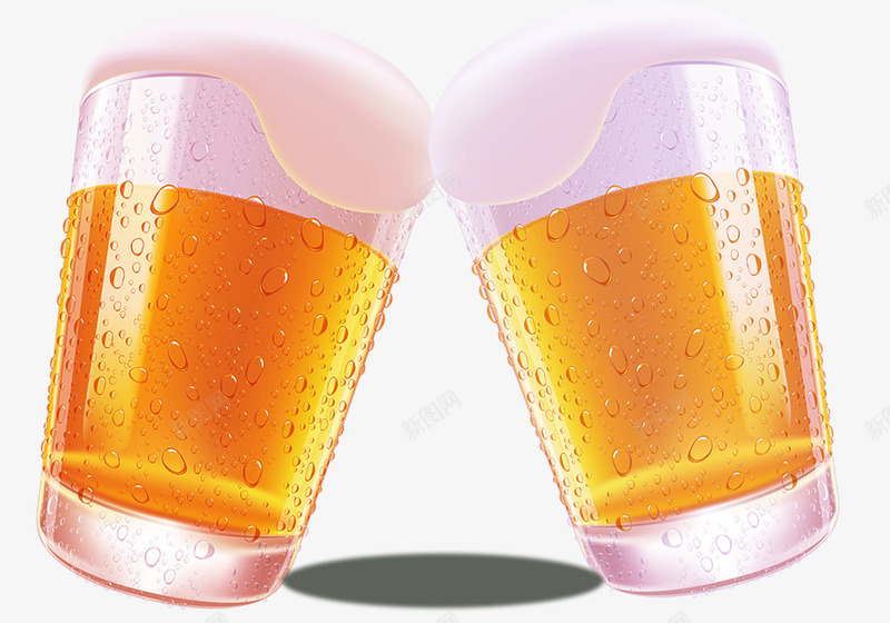 飘着白色泡沫的啤酒png免抠素材_新图网 https://ixintu.com 啤酒素材 欢乐风格 白色泡沫 聚会饮料素材