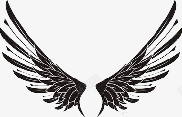 展翅图标png_新图网 https://ixintu.com 线条 翅膀 高空 黑色