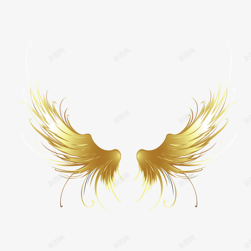 游戏金色翅膀图标png_新图网 https://ixintu.com 游戏 翅膀 金色